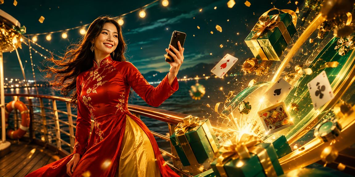 Người chơi Đà Lạt mặc áo dài tham gia trò chơi bài trực tuyến